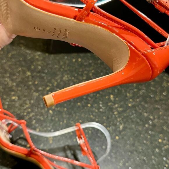 Shultz Orange Pamella Patent Leather Pumps. Size 7B. - Picture 11 of 12